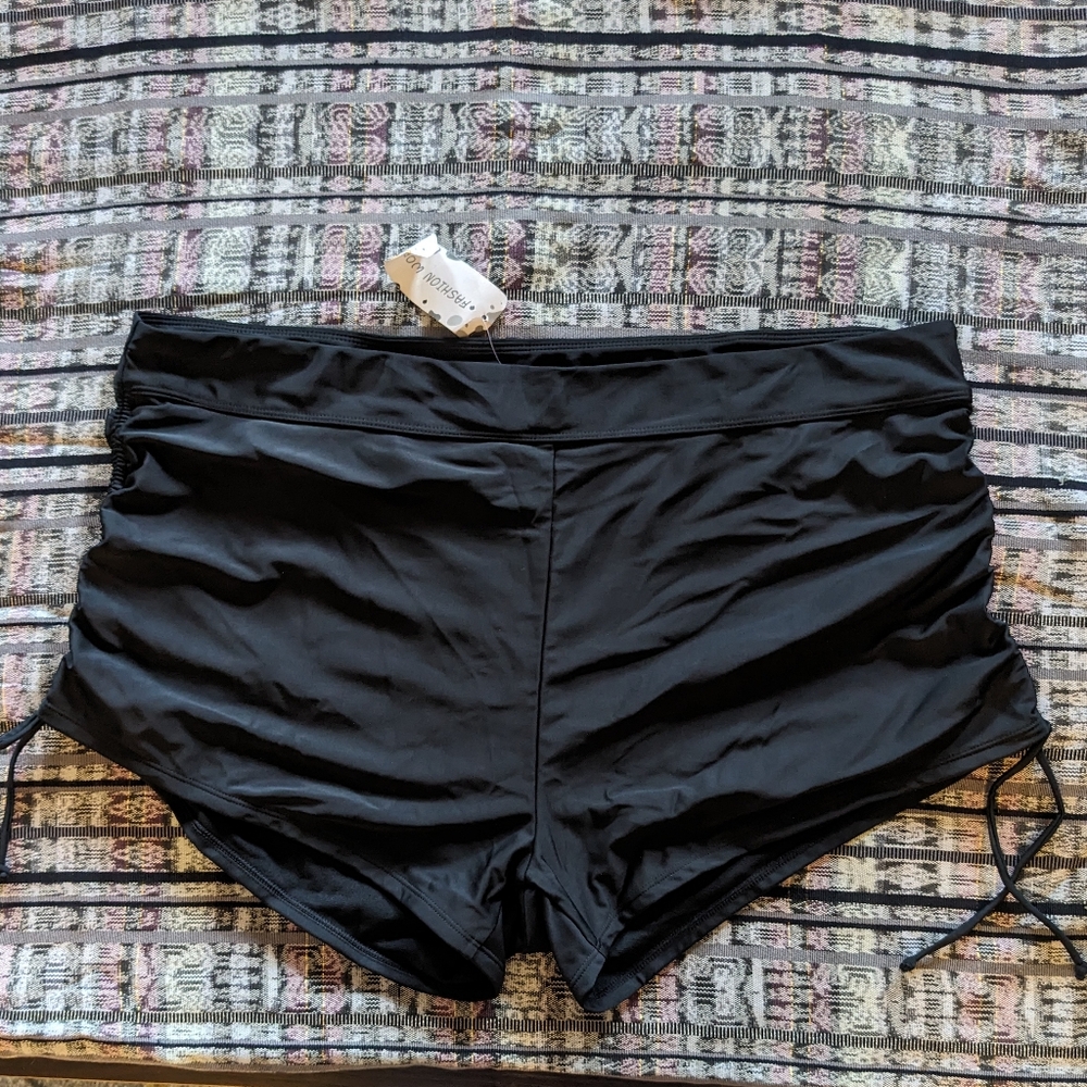 Ruched Side Swim Shorts